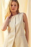 The White Sands Linen Top