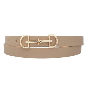 Horse Bit Skinny Belt