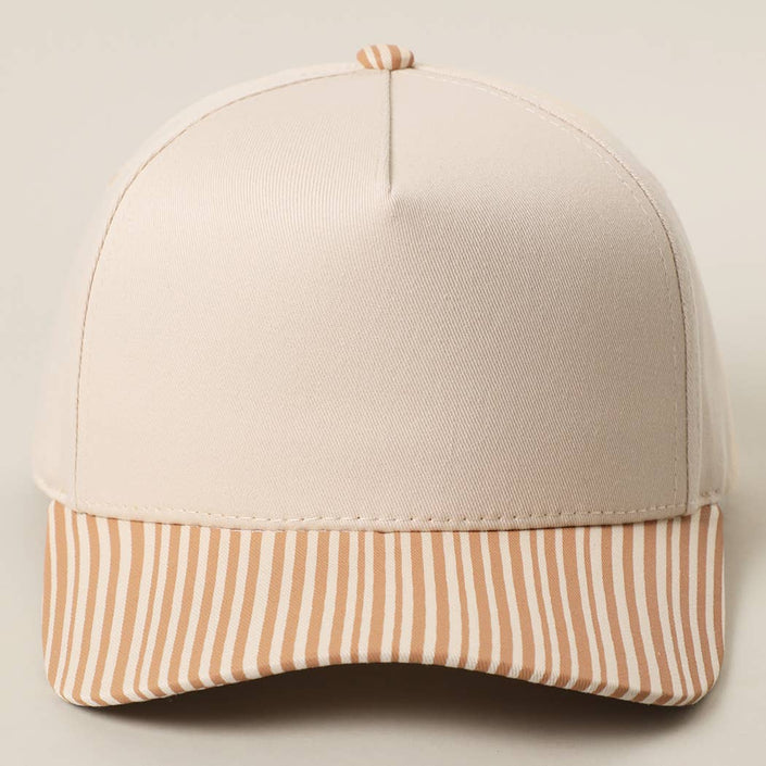 the Classic Stripe Trucker Hat