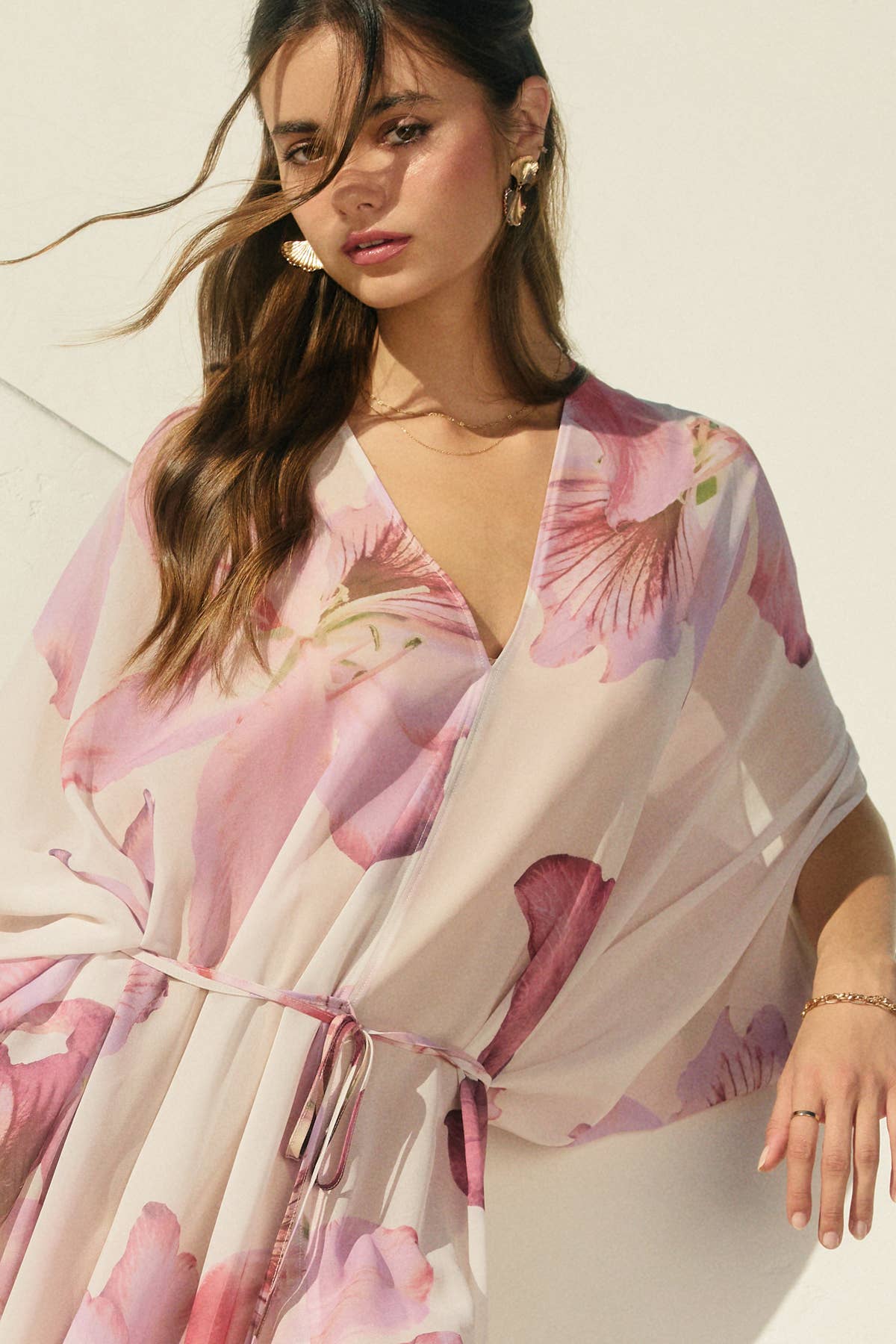 Laelia Orchid Kaftan Dress