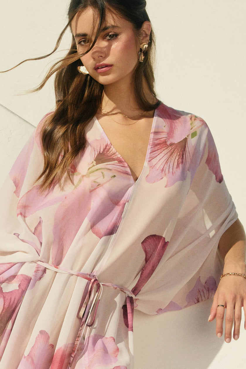 Laelia Orchid Kaftan Dress