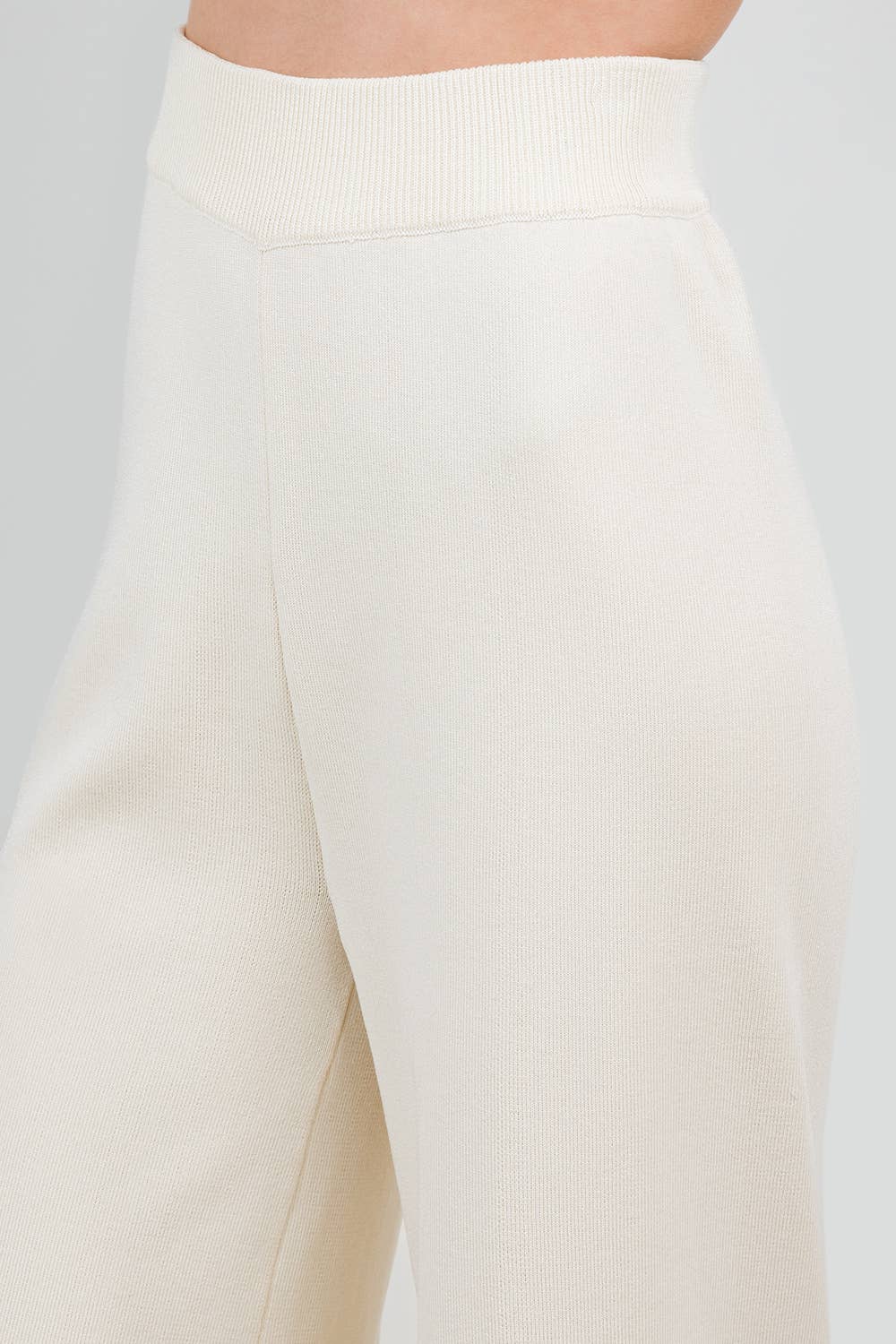 Fringe Bottom Hem Knit Pant