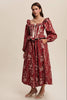 Floral Corset Ruffle Dress