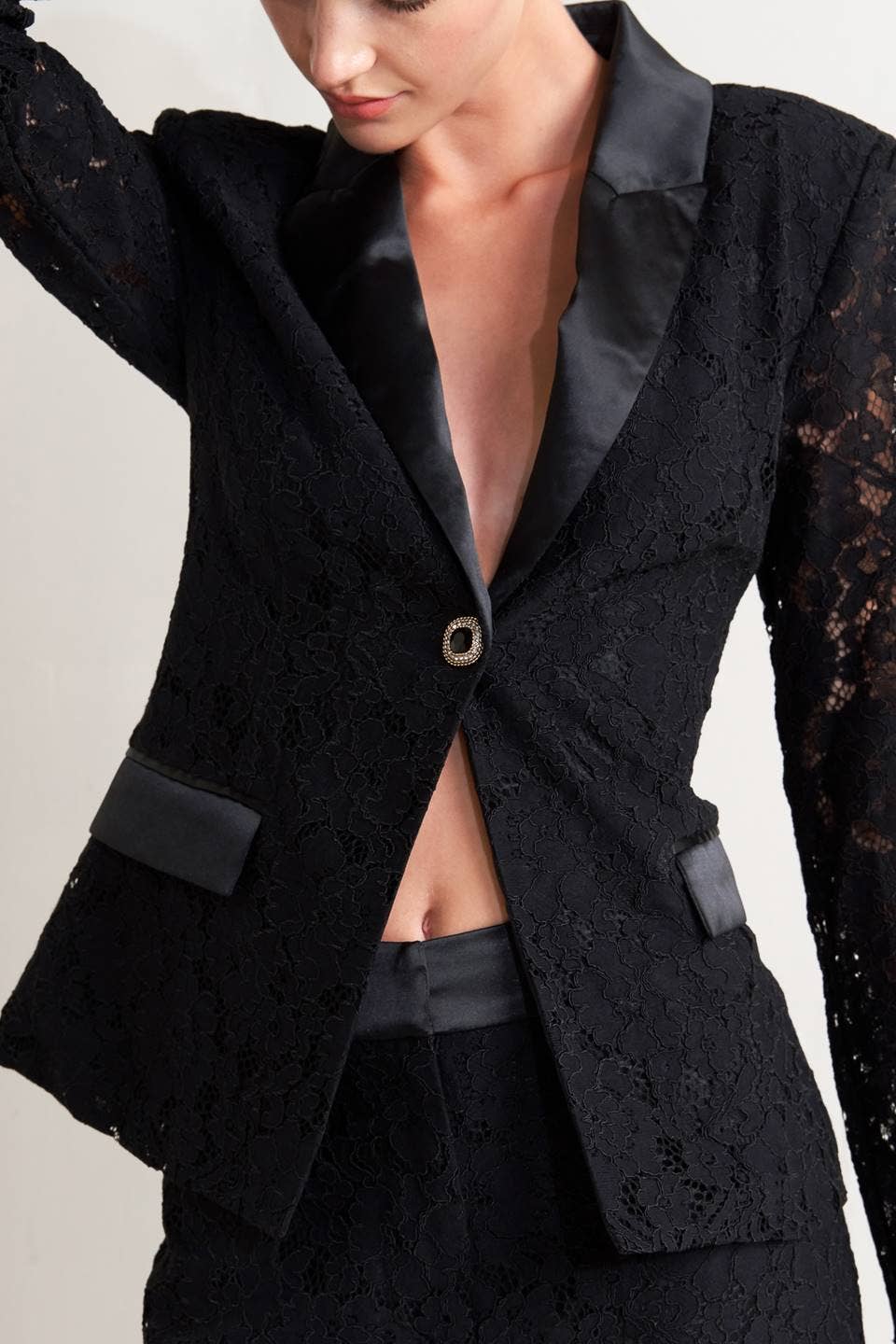 Woven Lace Blazer