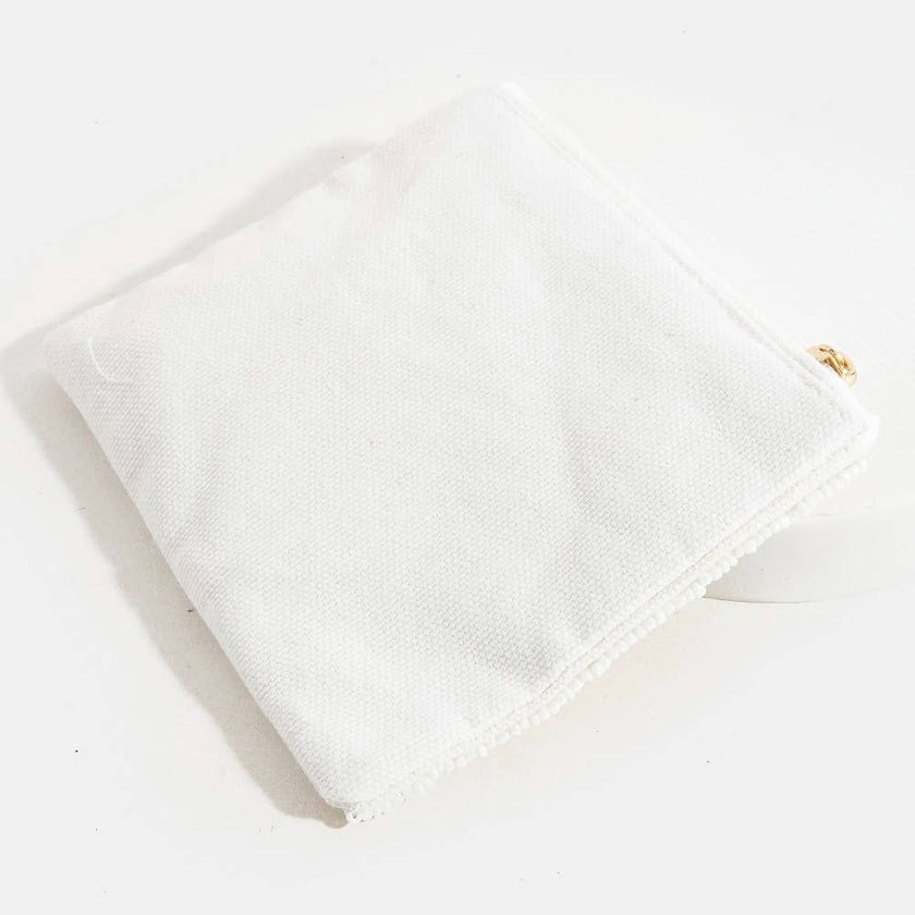 Spritz Please Stripped Seed Beaded Coin Purse