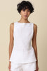 Alya Linen Sleeveless Top