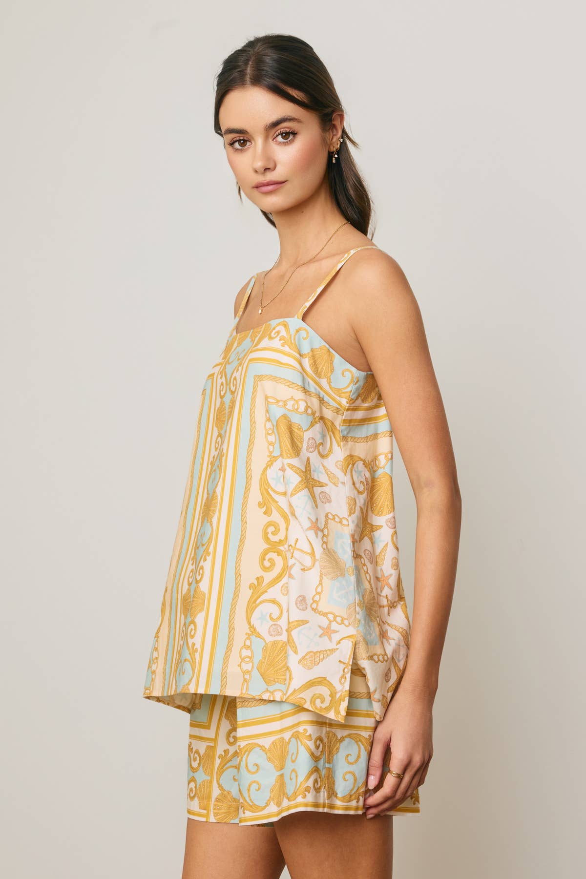 Ocean Heirloom A Line Cami Top