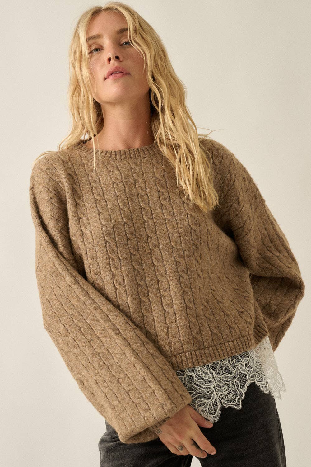 The Allegra Cable Knit Sweater