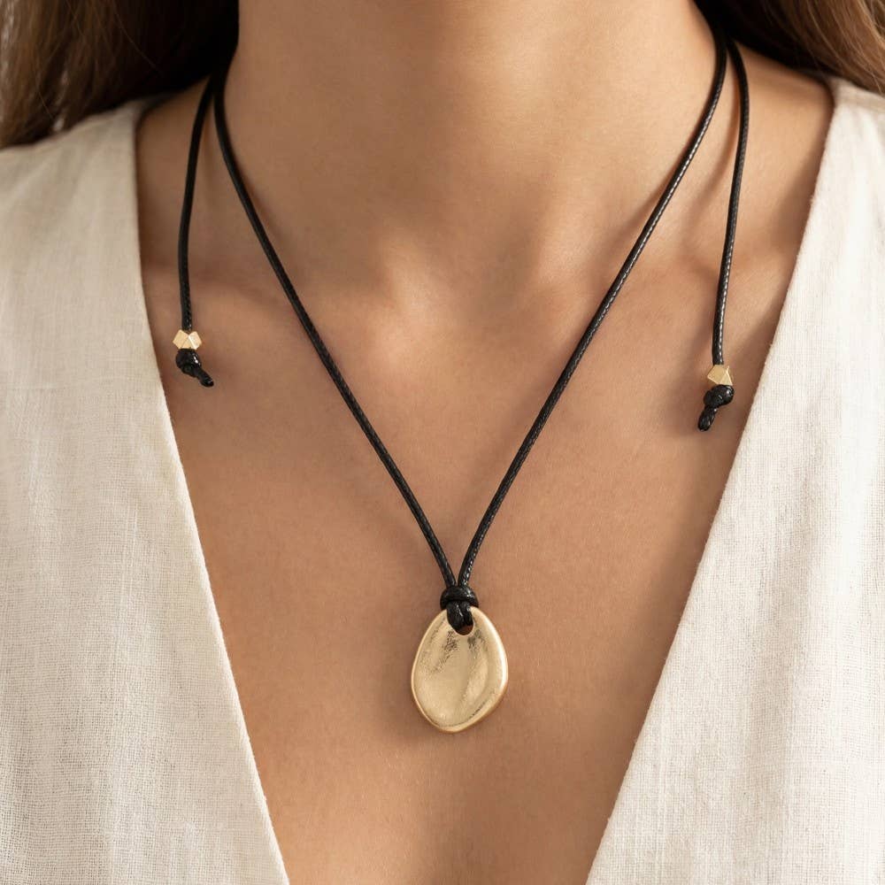 Disc Cord Necklace