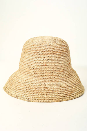 Braided Raffia Bucket Hat
