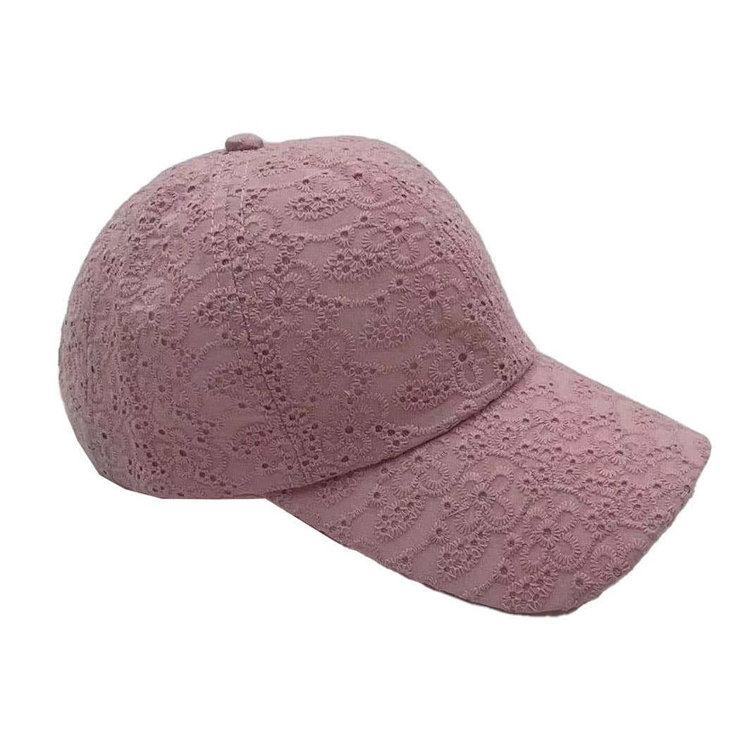 Eyelet Baseball Cap