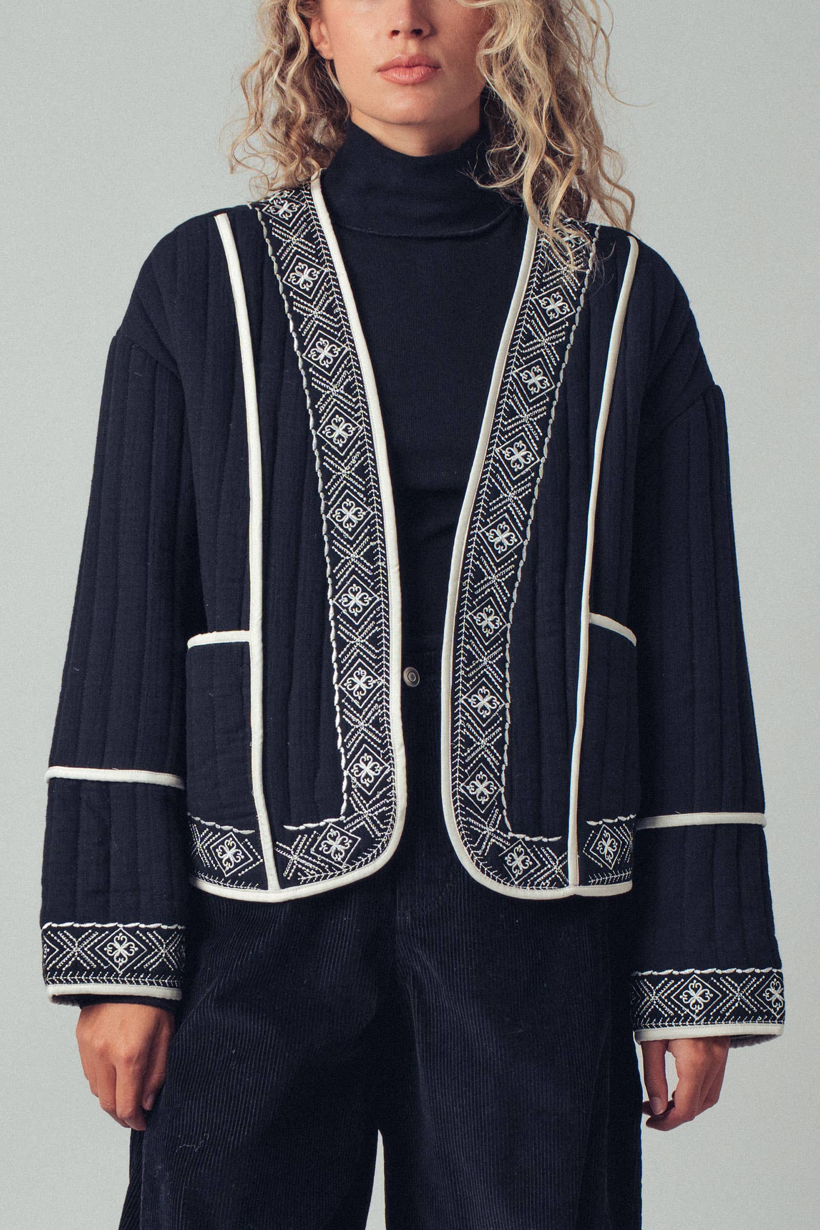 Willow Embroidered Quilted Jacket