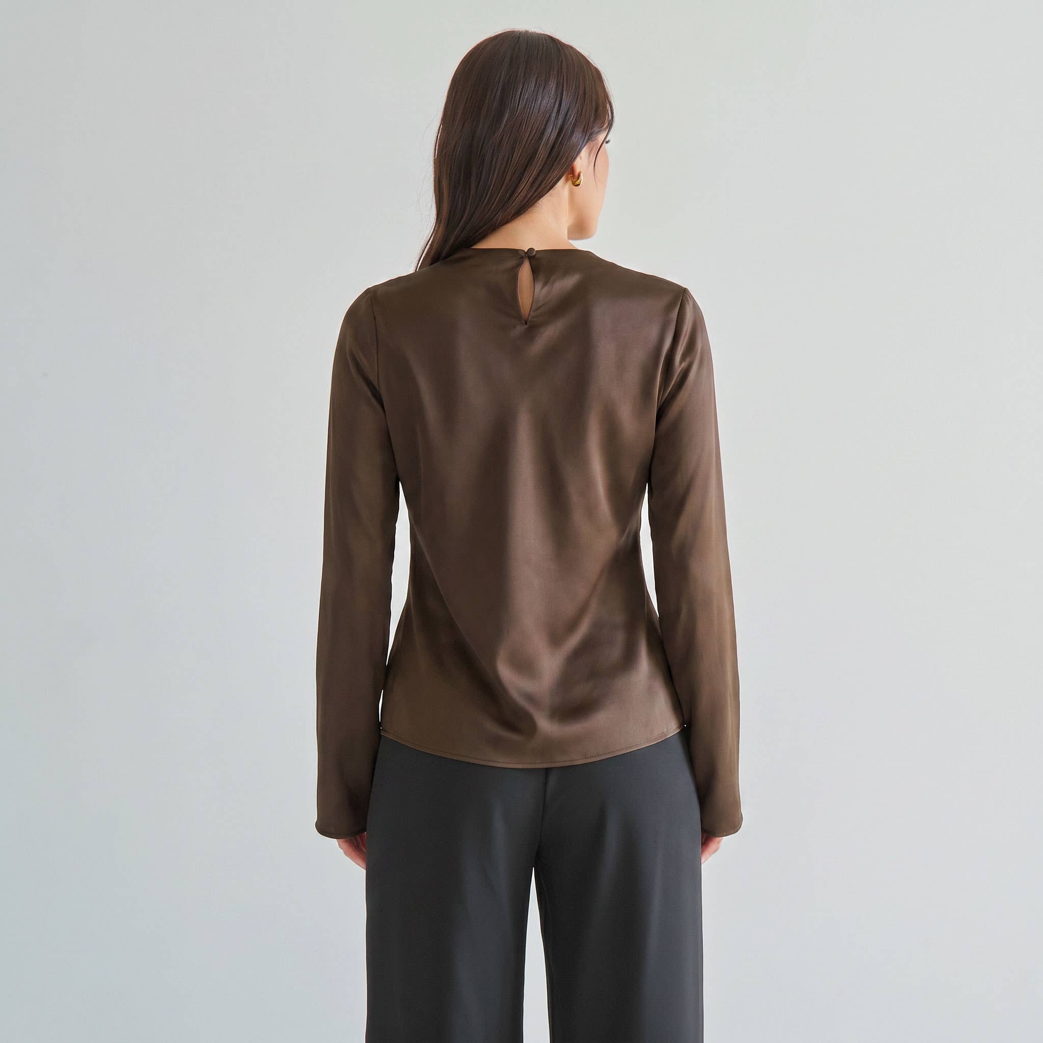 The Cortado Satin Blouse