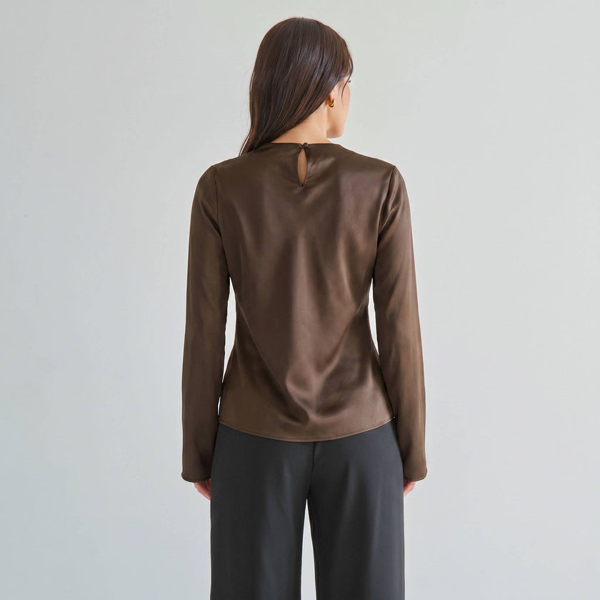 The Cortado Satin Blouse