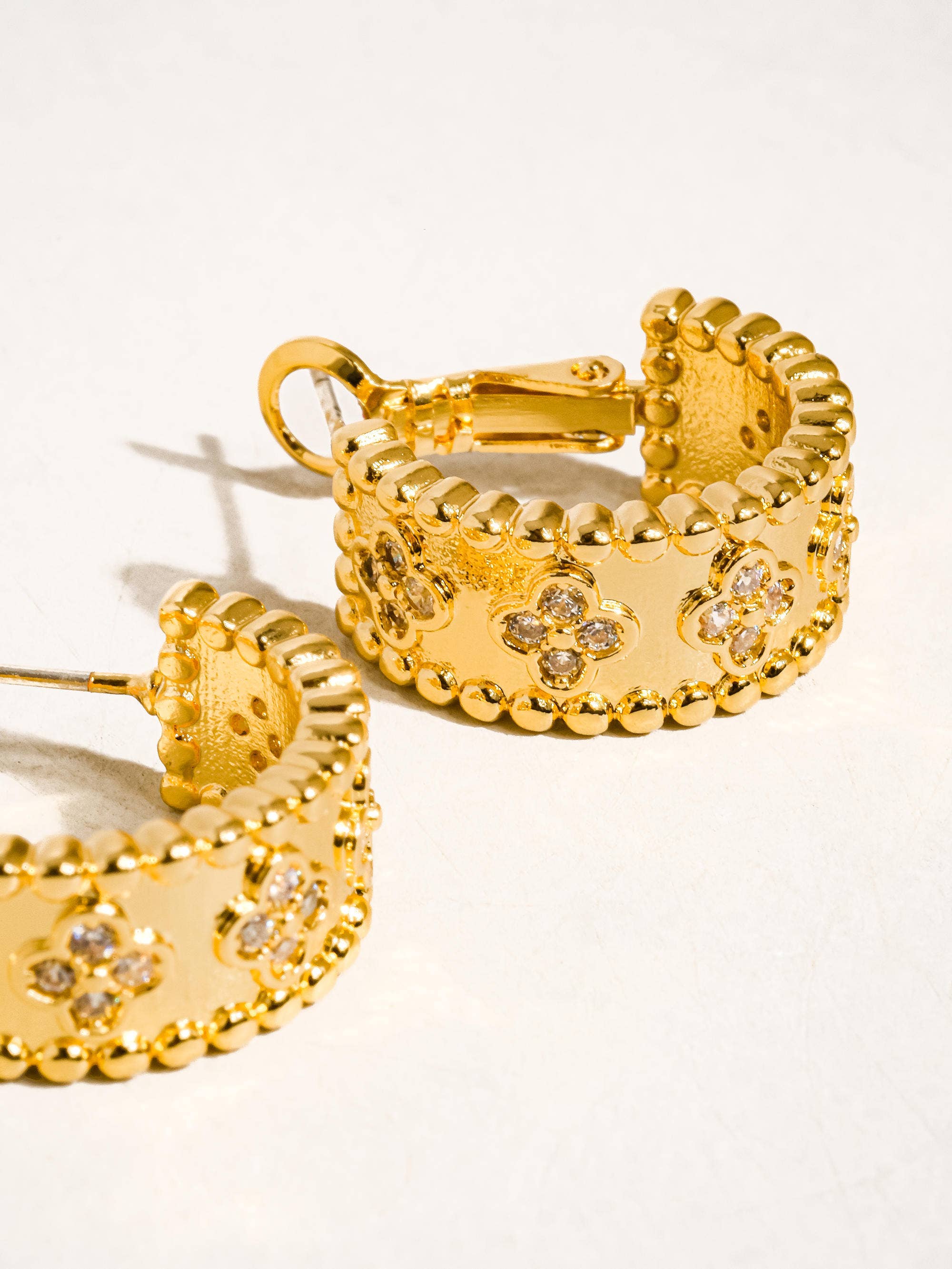 Sol Gold Plated Hoops