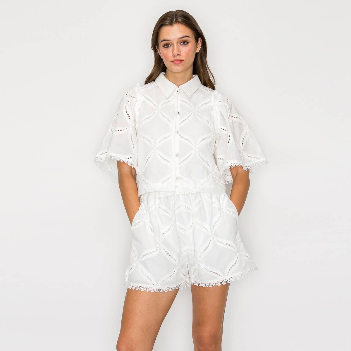 Pure White Cotton Shirt