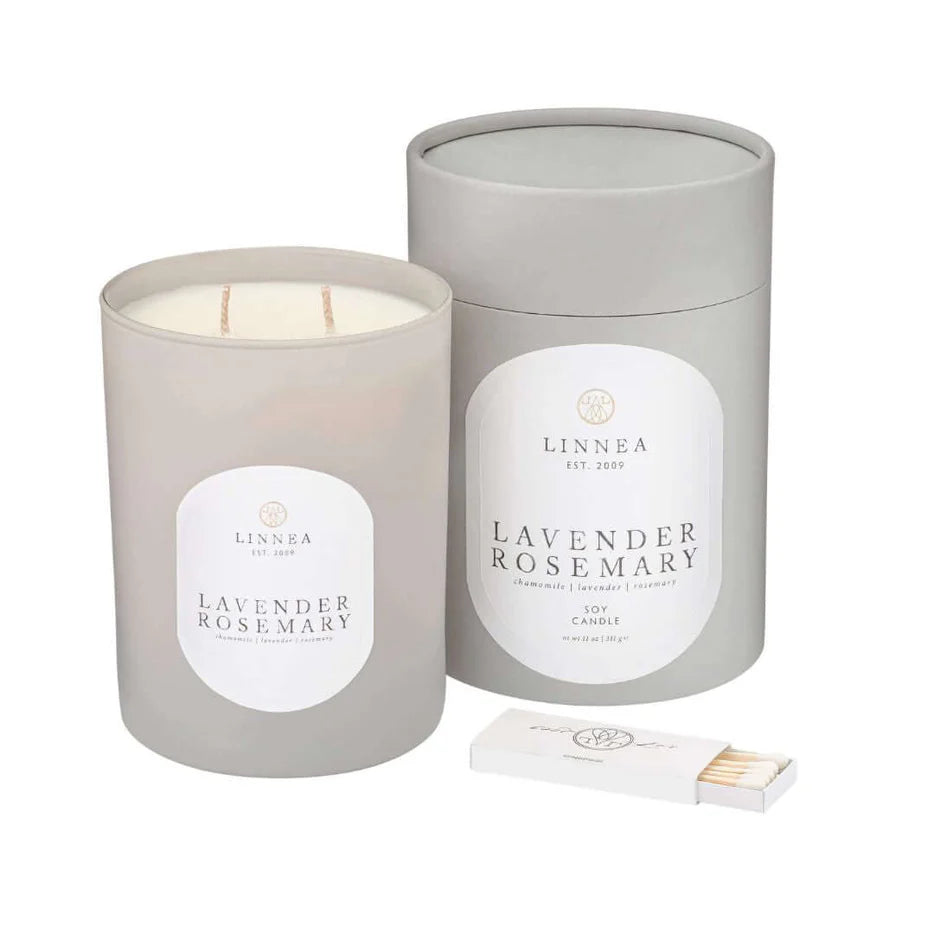 Linnea and Co Soy Candle- Lavender Rosemary